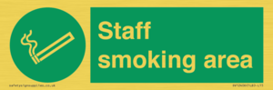Staff smoking area